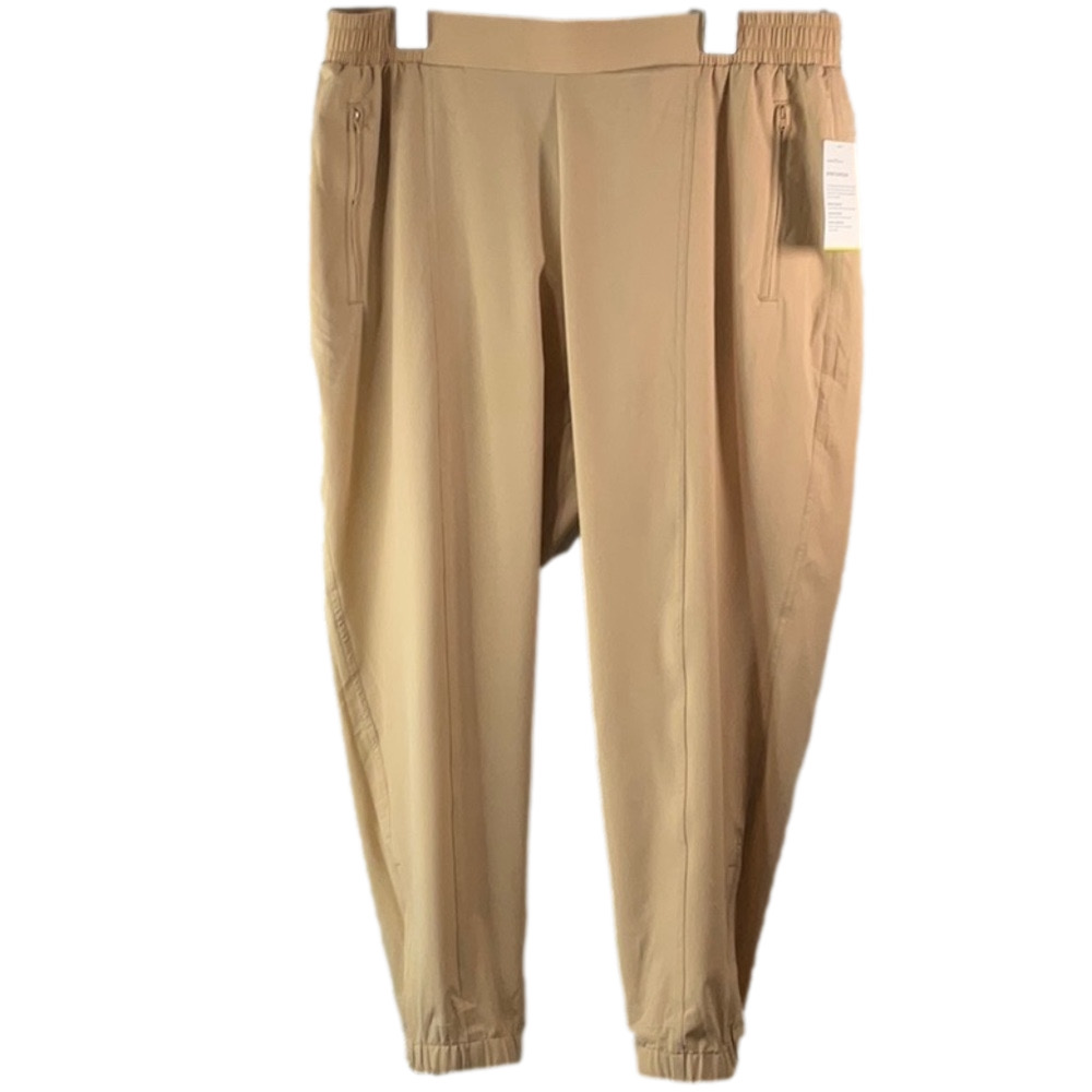 Old Navy Tan Jogger Track Pants with Pleated Front